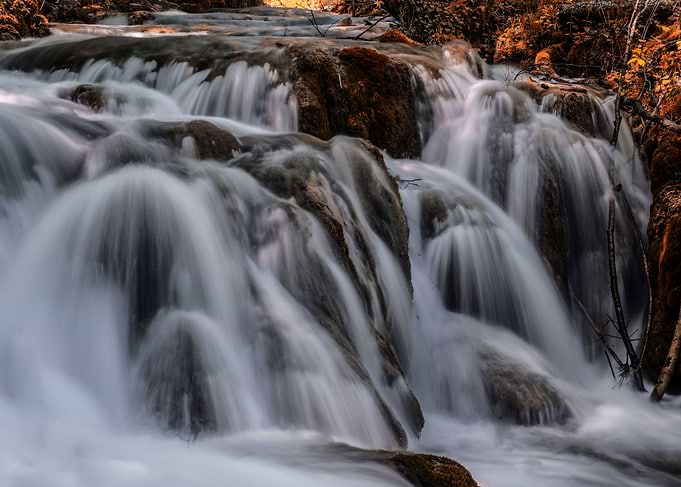 Cascades of waterfalls