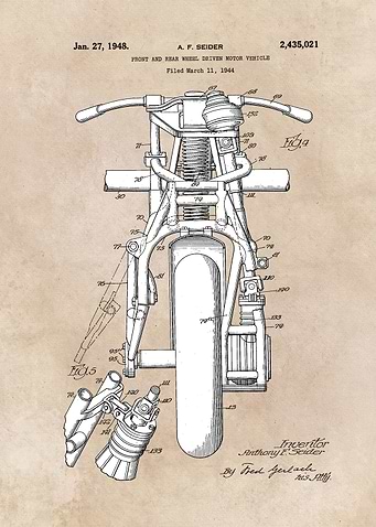 patent art Seider Front and rear wheel driven motor veh ...