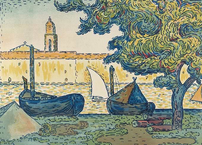 Paul Signac - Saint-Tropez (The Port of St. Tropez), 1 ...