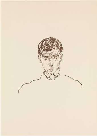 Egon Schiele - Portrait of Paris von Gütersloh, 1918, l ...