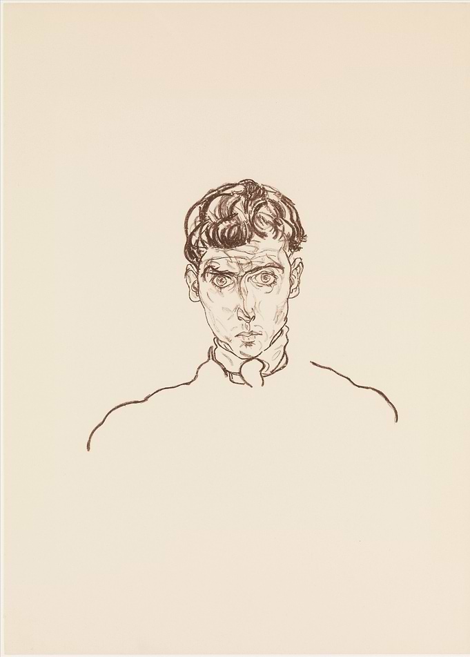 Egon Schiele - Portrait of Paris von Gütersloh, 1918, l ...