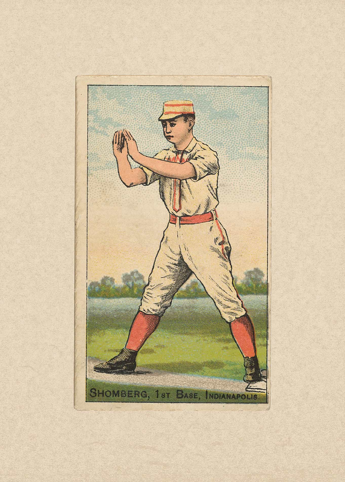 Shomberg, 1st Base, Indianapolis, from the Gold Coin se ...