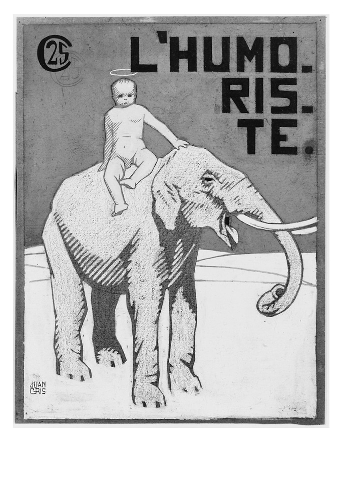 Juan Gris - Seated Angel (cover design for 'L'Humoriste ...