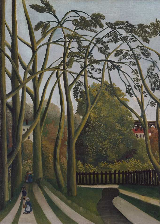 Henri Rousseau - The Banks of the Bièvre near Bicêtre, ...