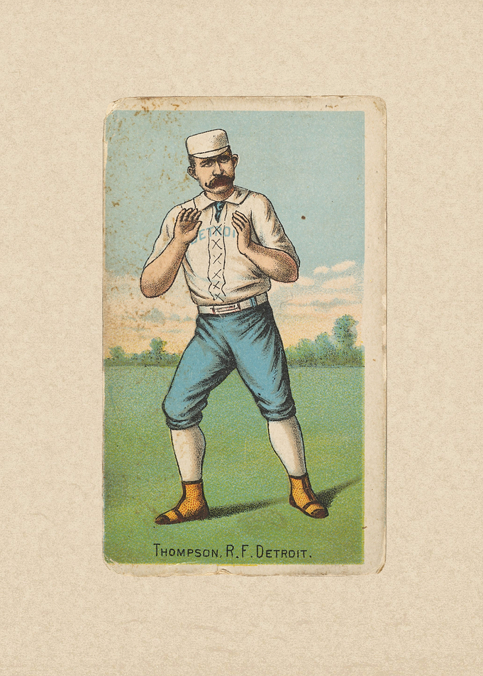 Thompson, Right Field, Detroit, from 'Gold Coin' Tobacc ...