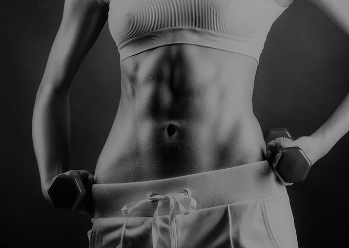 Athlete in a beautiful black and white photo