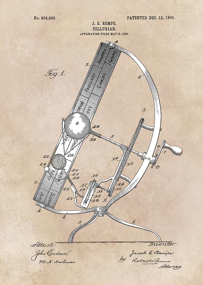 patent art Rempe Tellurian 1905