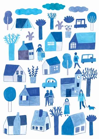 blue city