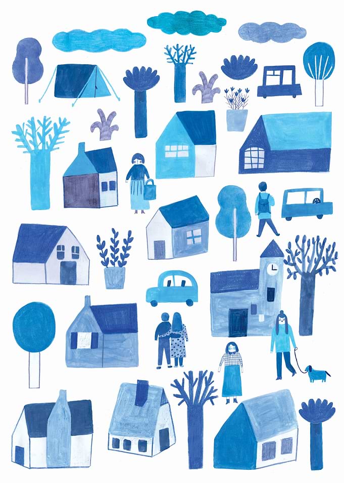 blue city