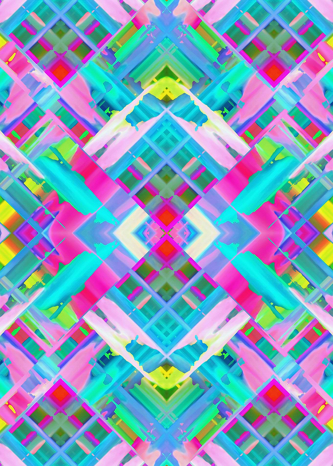 Colorful digital art splashing G481