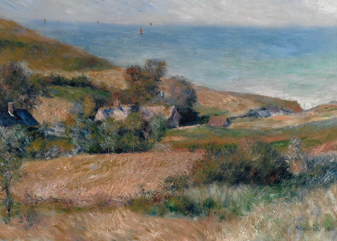 Auguste Renoir - View of the Seacoast near Wargemont in ...