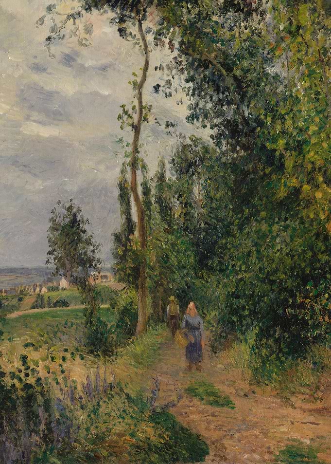 Camille Pissarro - CĂ´te des Grouettes, near Pontoise, p ...