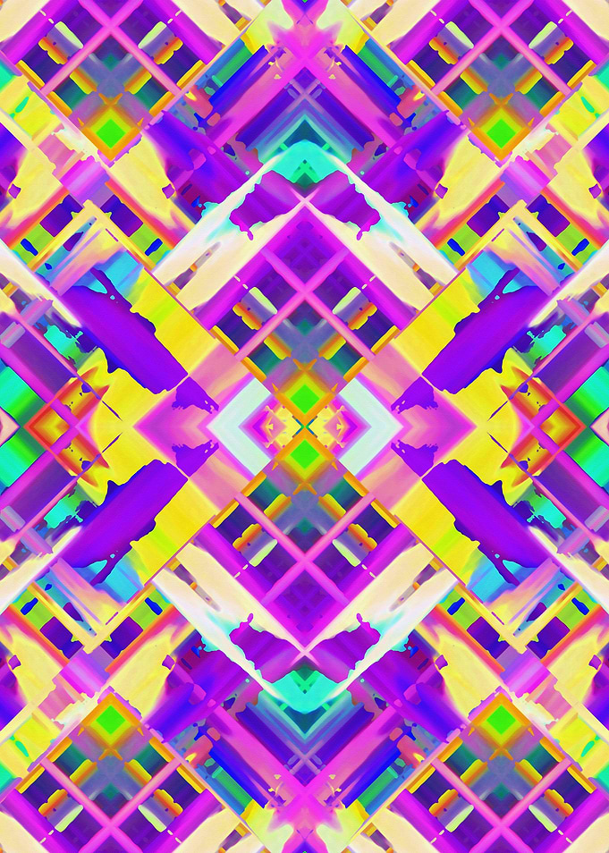 Colorful digital art splashing G482