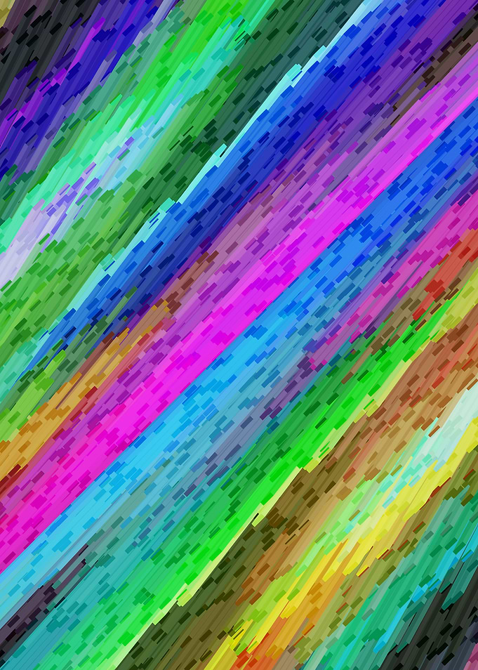 Colorful digital art splashing G478