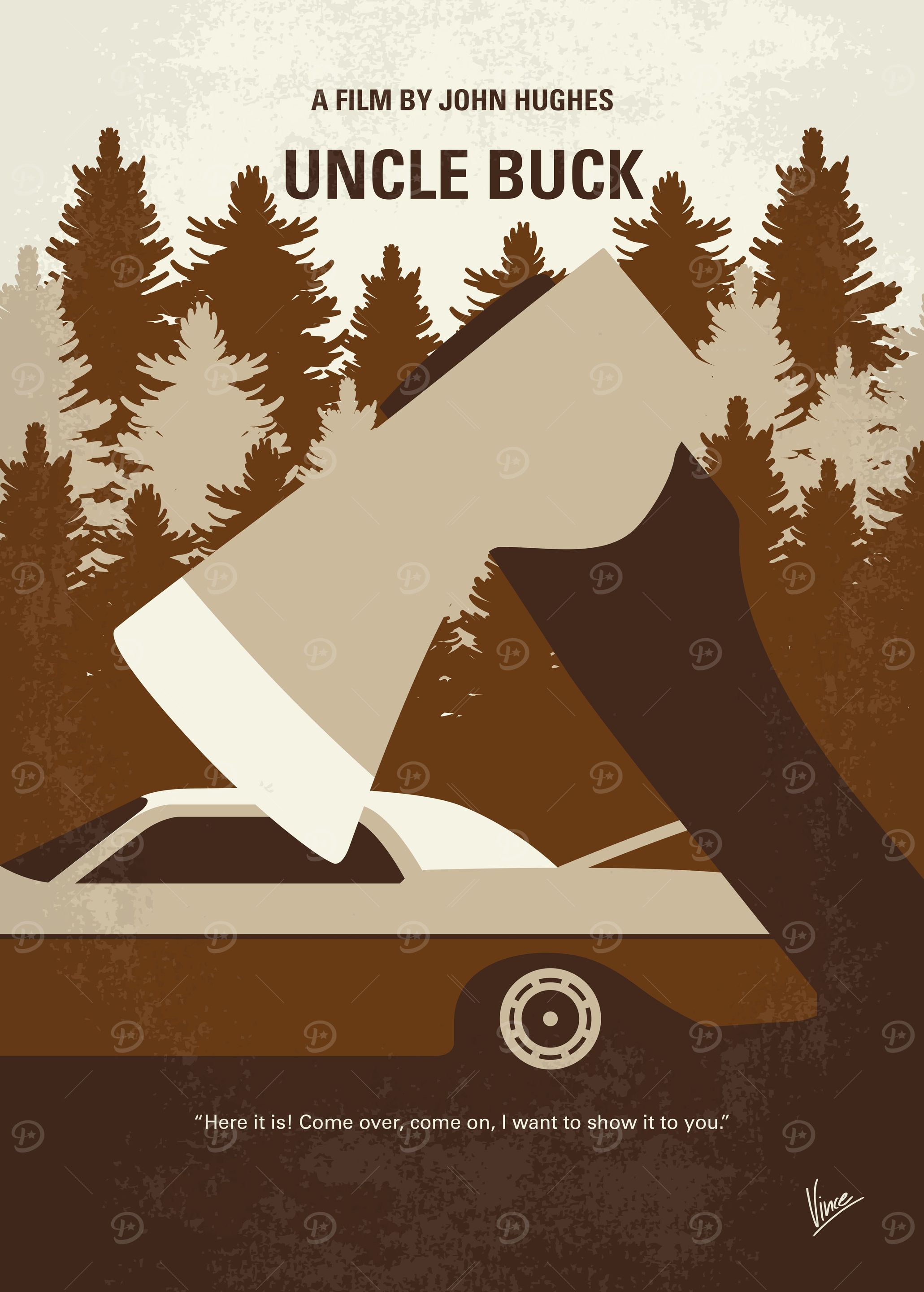 No818 My Uncle Buck minimal movie poster Bachelor and ...