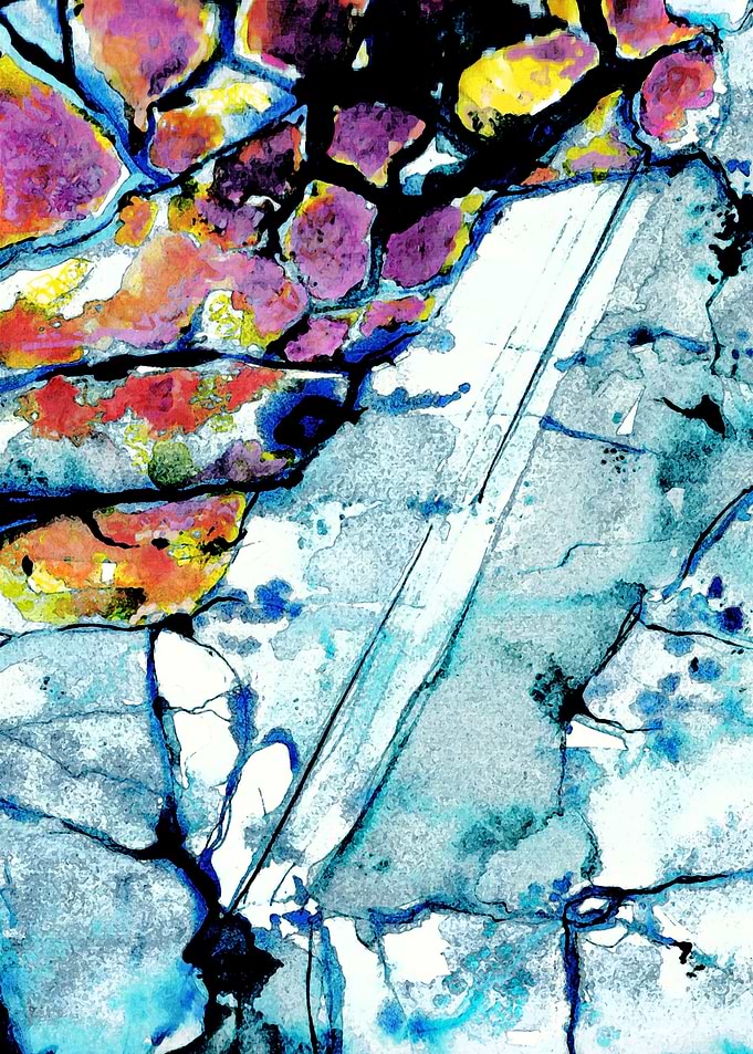 It is mineral by aquarella.