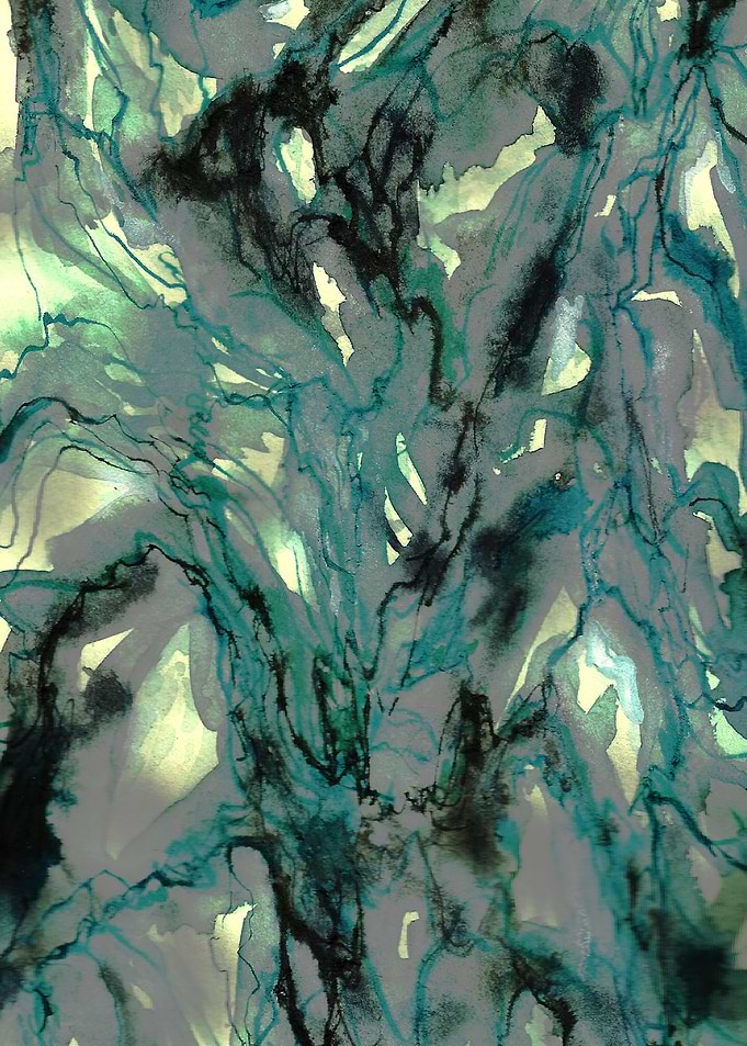 It is mineral by aquarella.