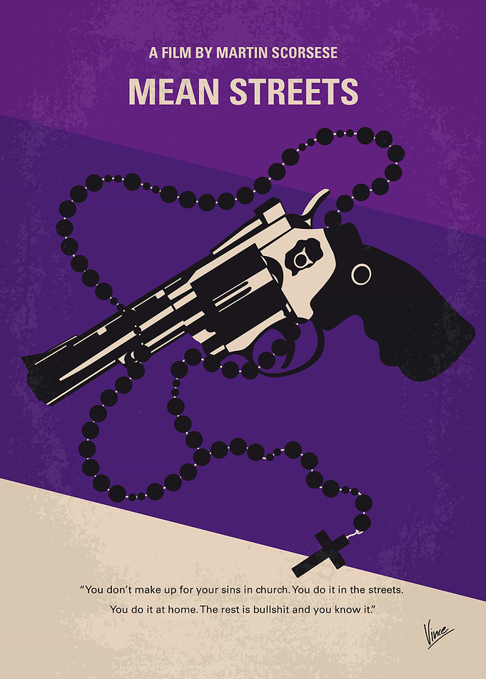 No823 My Mean streets minimal movie poster A small-tim ...