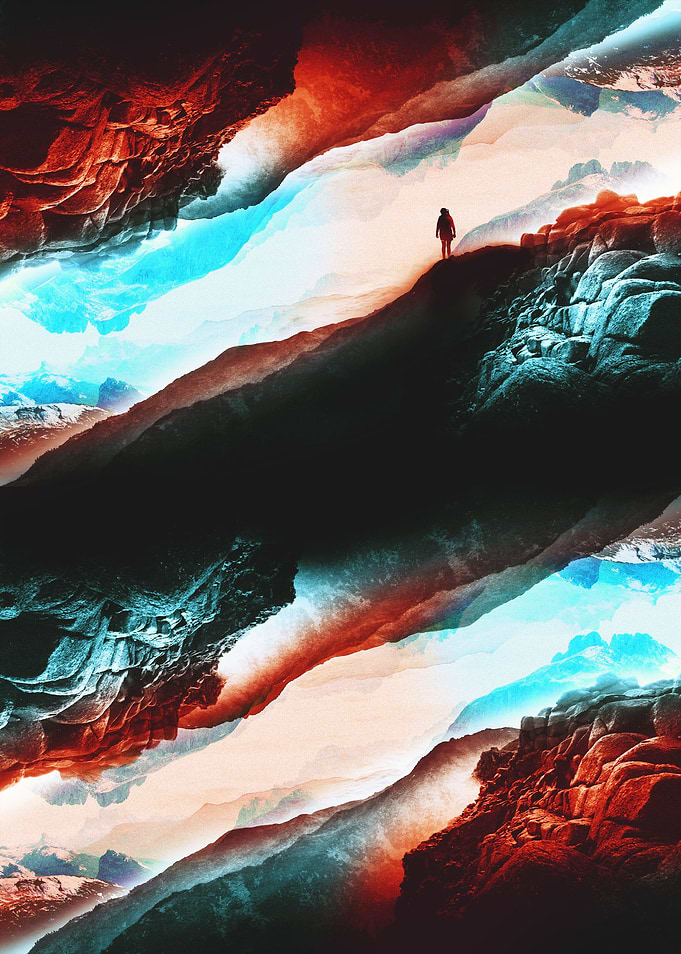 An abstract digital landsc