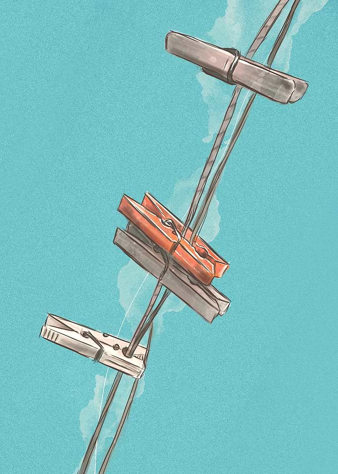 Boho Clothespins | Digital Painting
