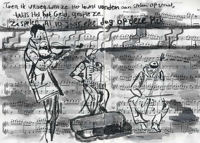 prodject about streetartist and working on music paper