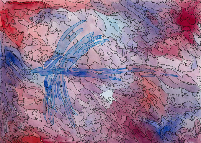 ~Abstract Dragonfly~ The inaugural Linescape. Hang a pi ...