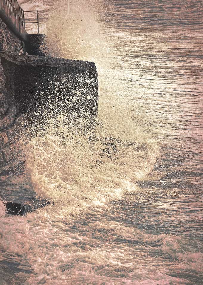 Crashing Waves - Vintage edited. From a series previous ...