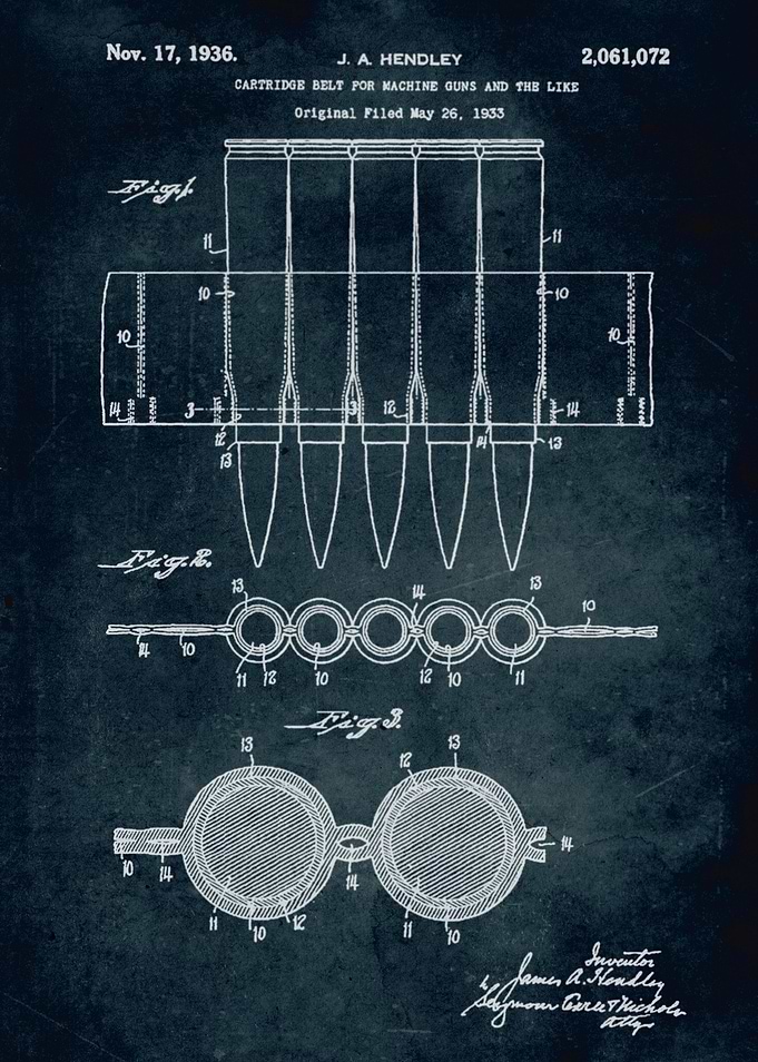 No134 - 1933 - Cartridge belt for machine guns and the ...