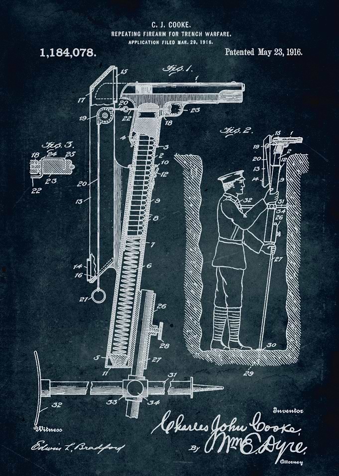 No150 - 1916 - Repeating firearm for trench warfare - I ...