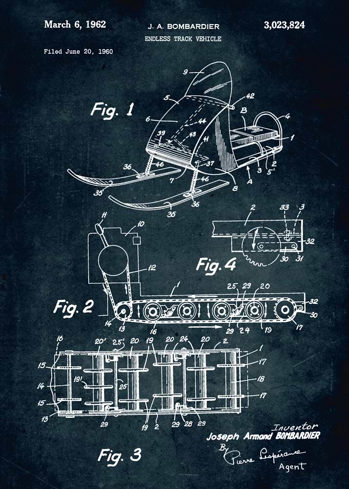 No170 - 1960 - Endless track vehicle - Inventor J. A. B ...
