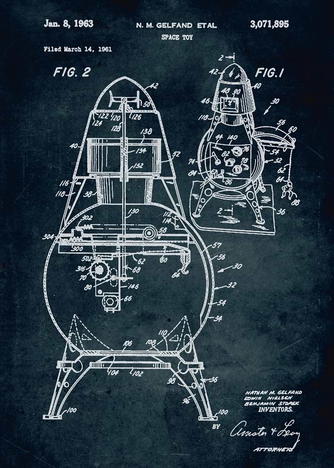 No163 - 1961 - Space toy - Inventors N. M. Gelfand, E. ...