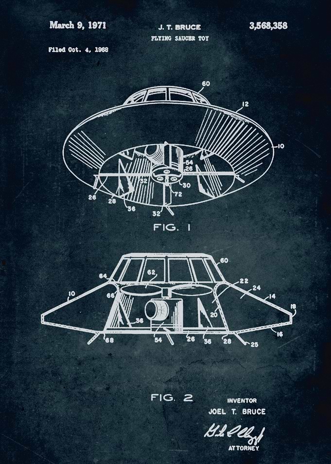 No162 - 1968 - Flying saucer toy - Inventor J. T. Bruce ...