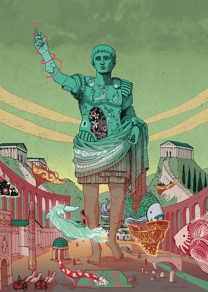 The emperor Augustus