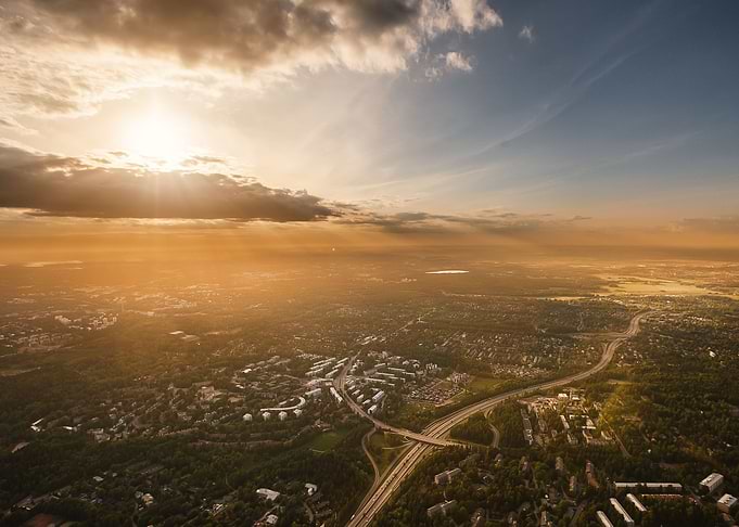 Sunset over Espoo