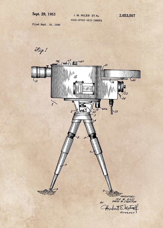 patent art Riles et al High speed grid camera 1953