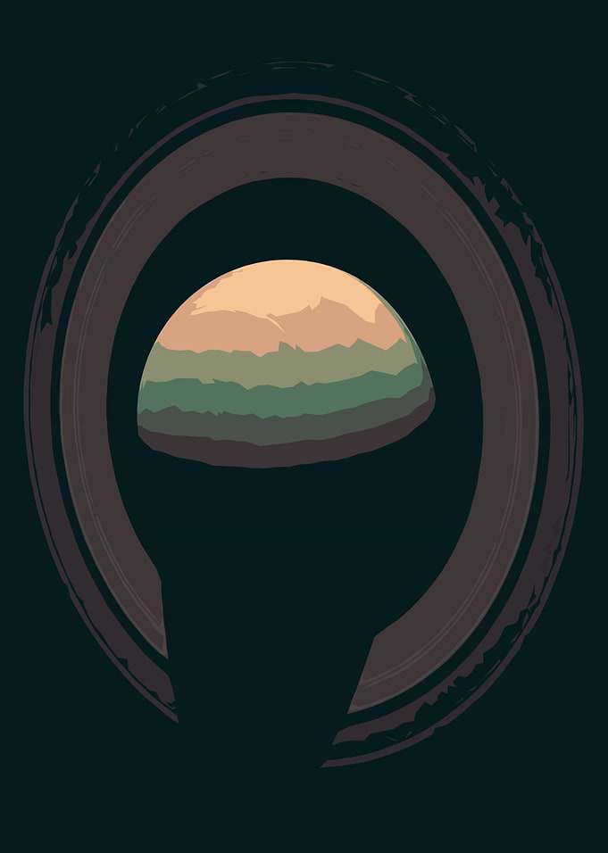 Another in our art series about space - Saturn's Shadow ...