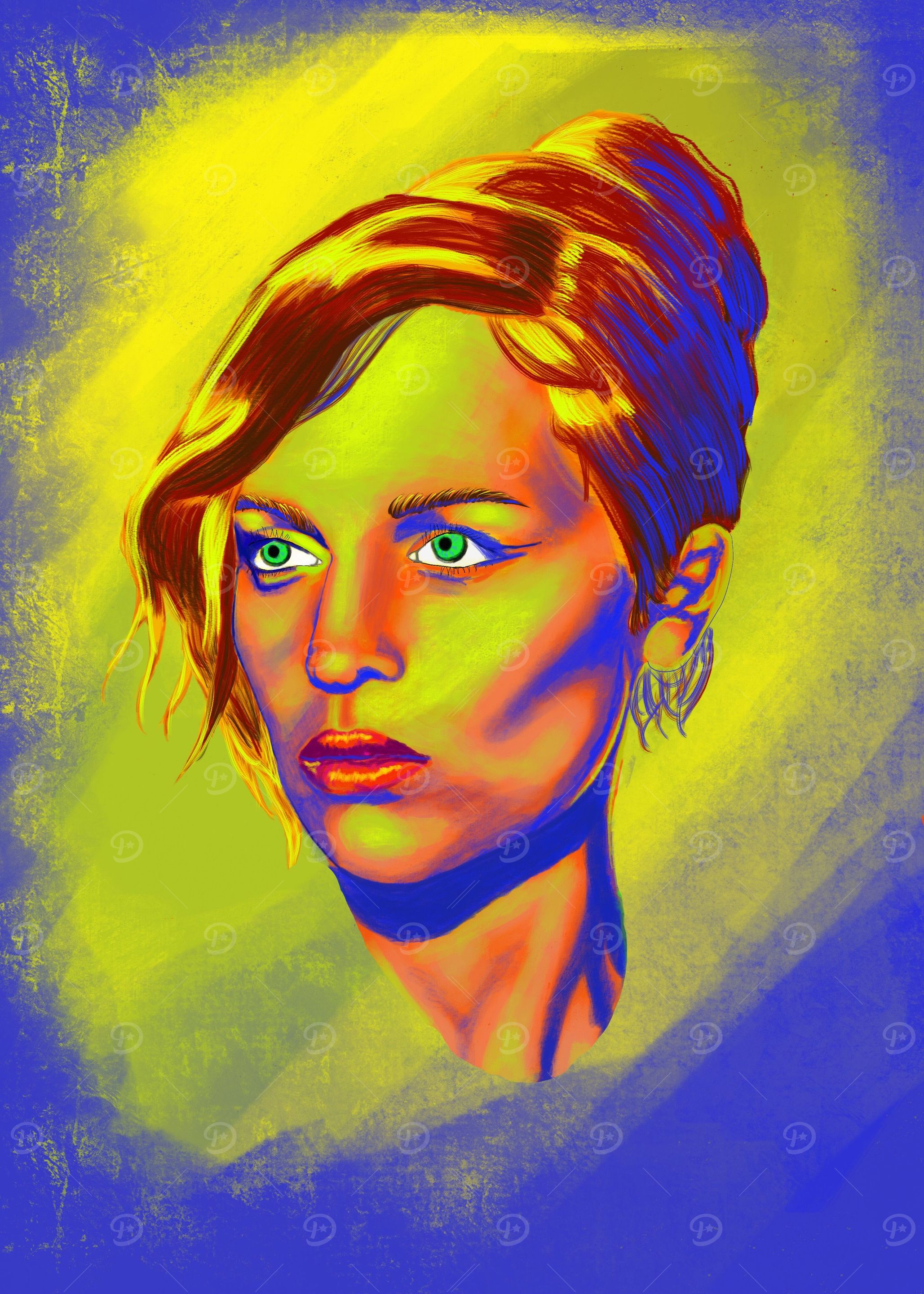 Alicia Vikander Painting