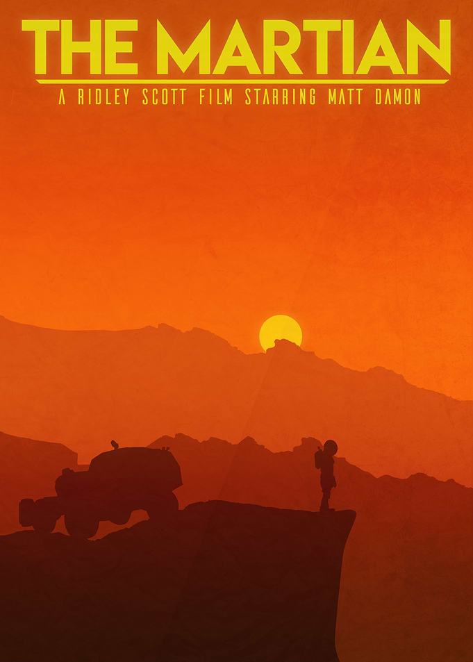 Fan art for the movie The Martian