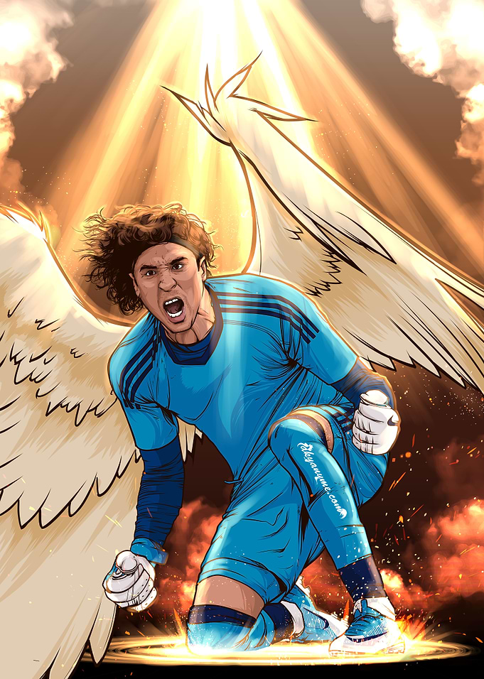 El angel que resguarda la portería. En Mexico, Ochoa es ...