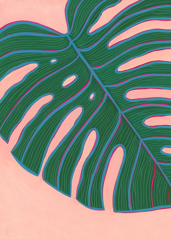 monstera leaf