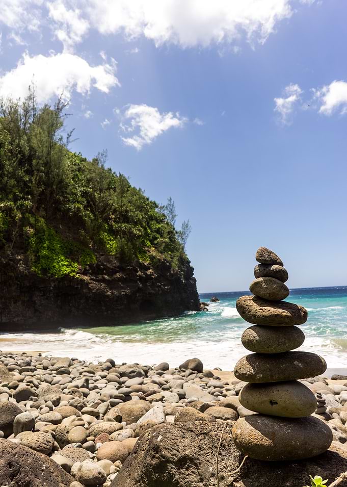 The secluded beach