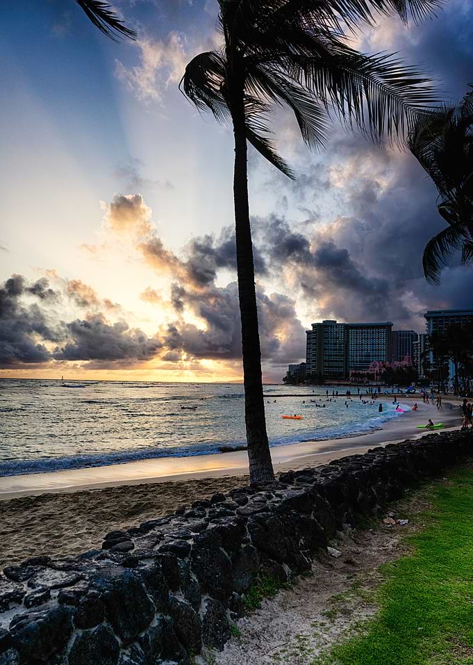 Sunset at Waikiki
