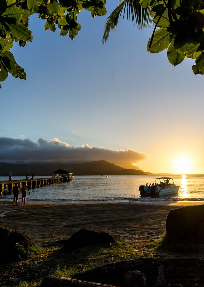 Sunset at Hanalei Bay