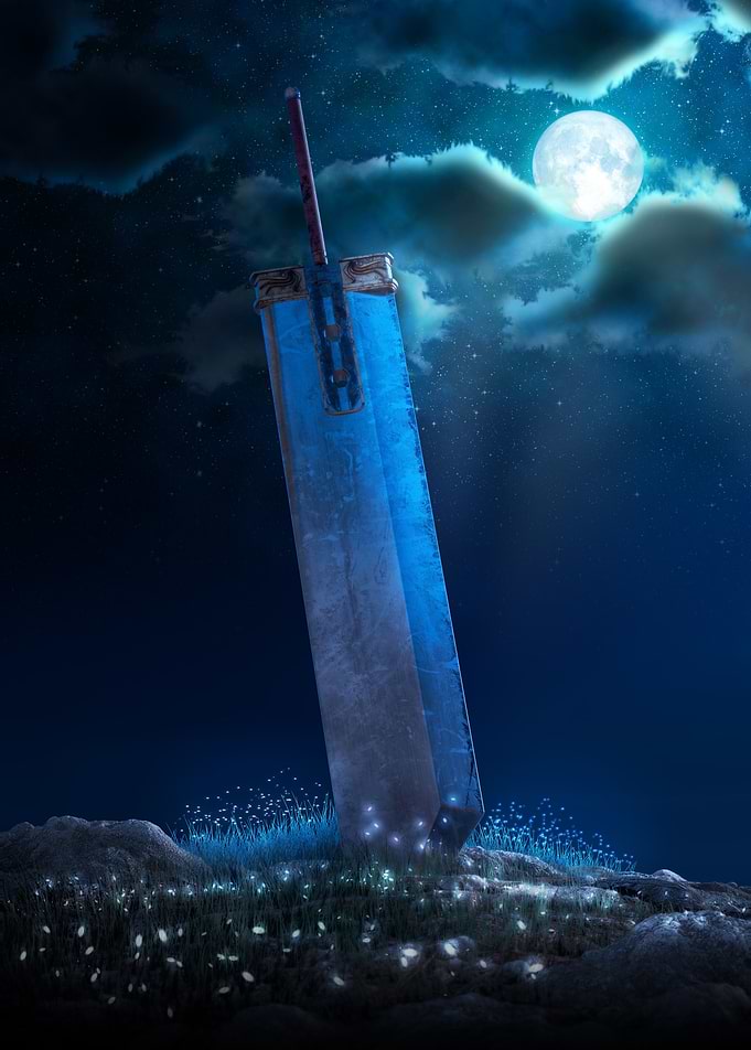 3D Buster Sword • Night Edition