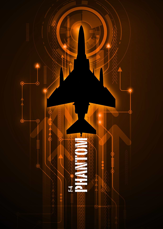 F-4 Phantom digital aviation artwork