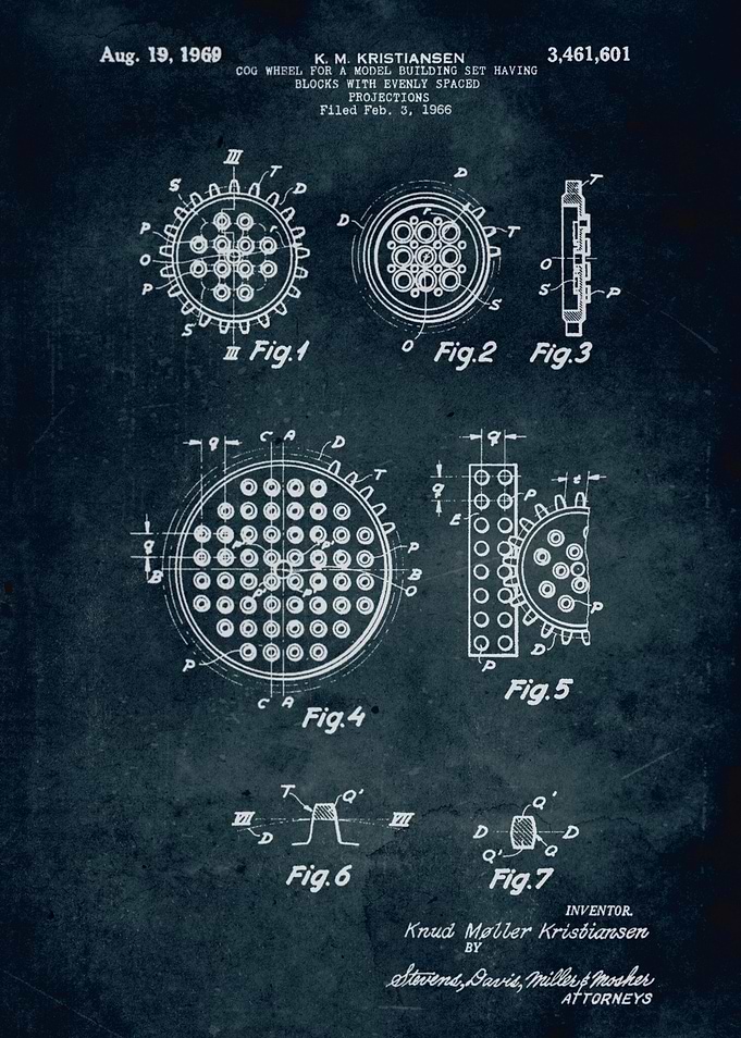 No215 - 1969 - Cog wheel for a model building set havin ...