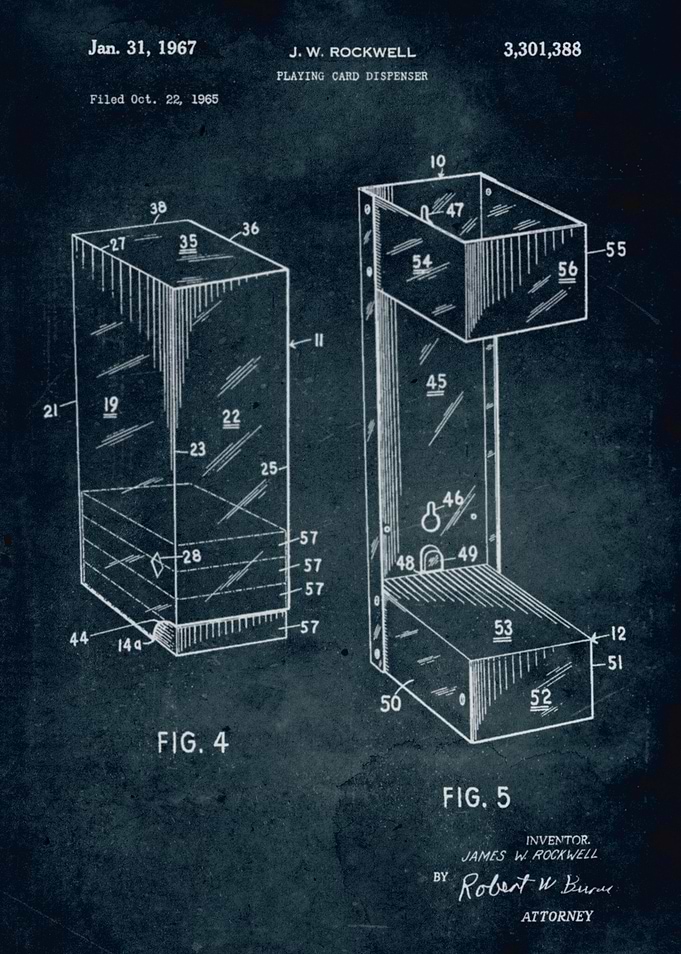 No210 - 1965 - Playing card dispenser - Inventor J. W. ...