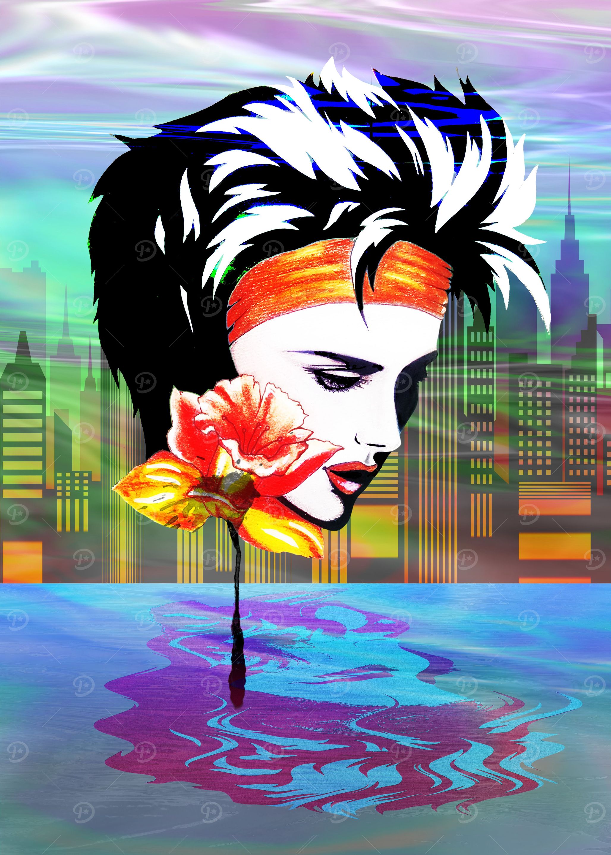 Metropolis Nostalgia Vaporwave Art