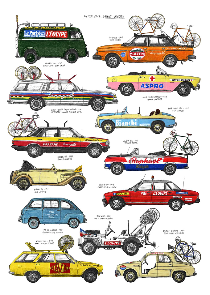 Bike Race Support Vehicles