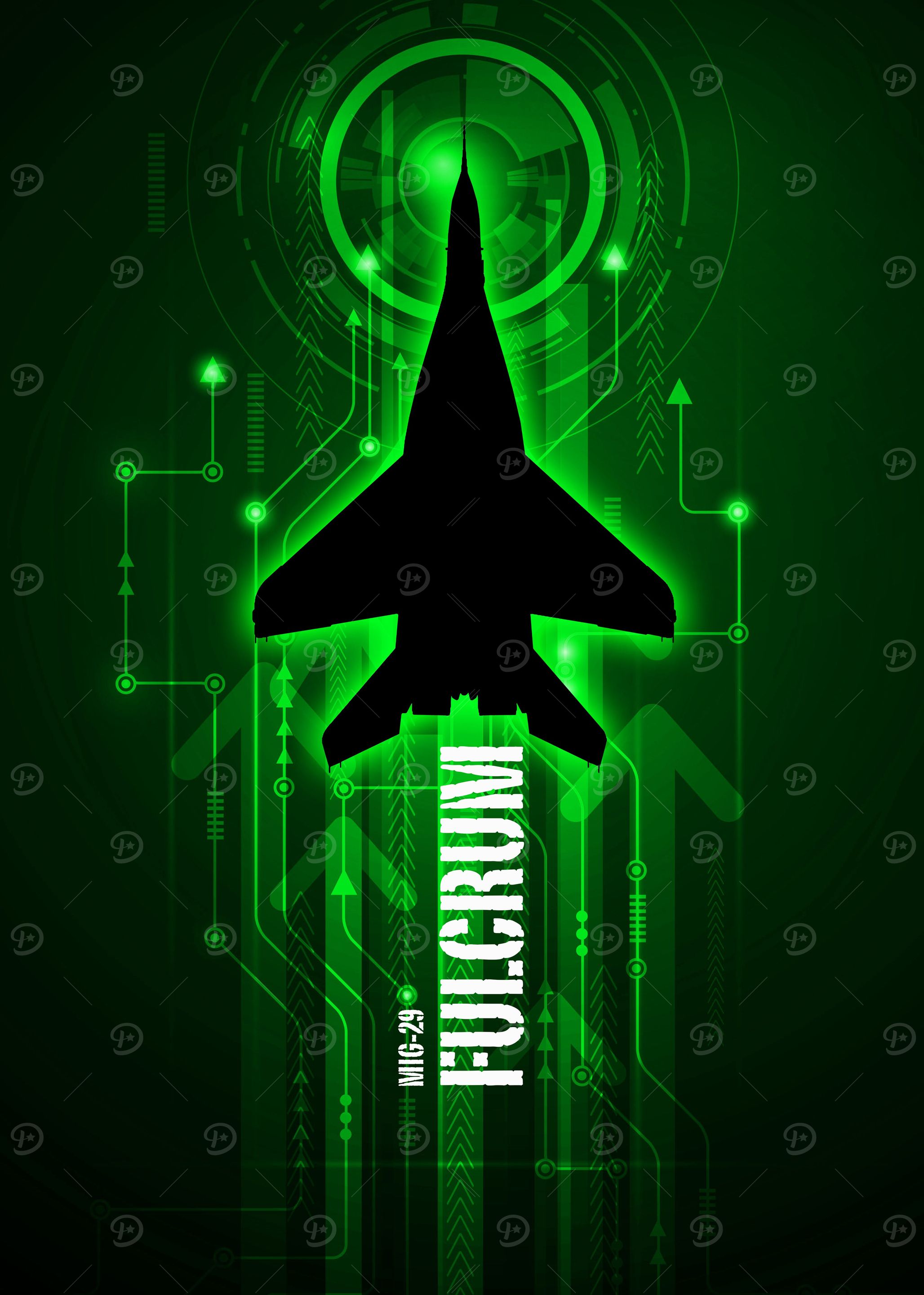 Mig-29 Fulcrum digital aviation art work